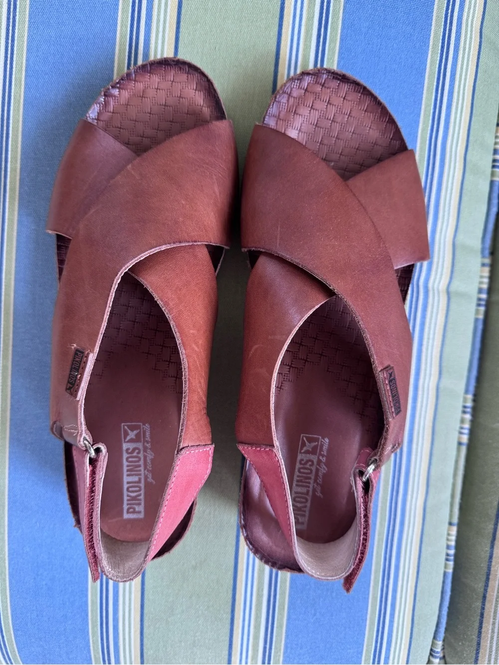 PIKOLINOS Mahon Leather Crisscross  Sandals